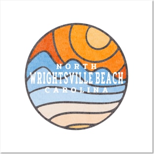 Wrightsville Beach, NC Summertime Vacationing Stained Glass Sunrise Posters and Art